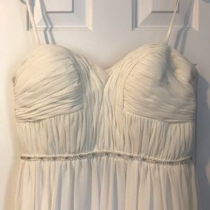 White chiffon dress